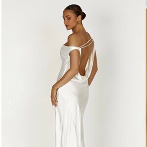 Meshki White Asymmetrical Dress